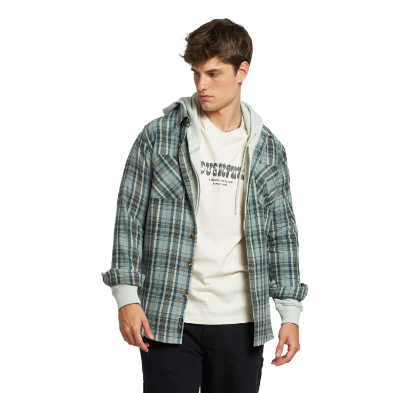 Camisa ML Rusty Abelio - Azul Camisa ML Rusty Abelio - Azul