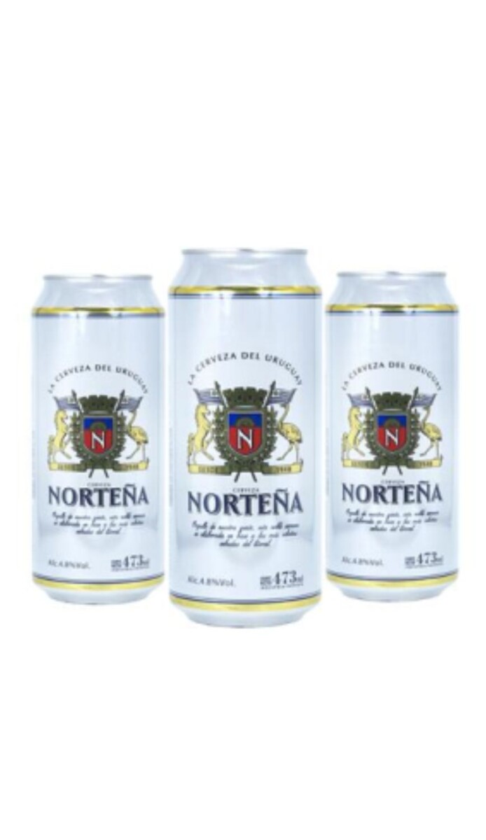 CERVEZA NORTEÑA 473ML(GR)(URU)4.8% PILSENER LAGER FUNDA 6 