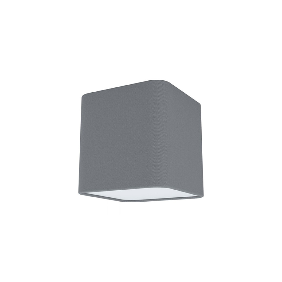 Plafón cuadrado tela gris dif. opal E27 POSADERRA - EG3370 