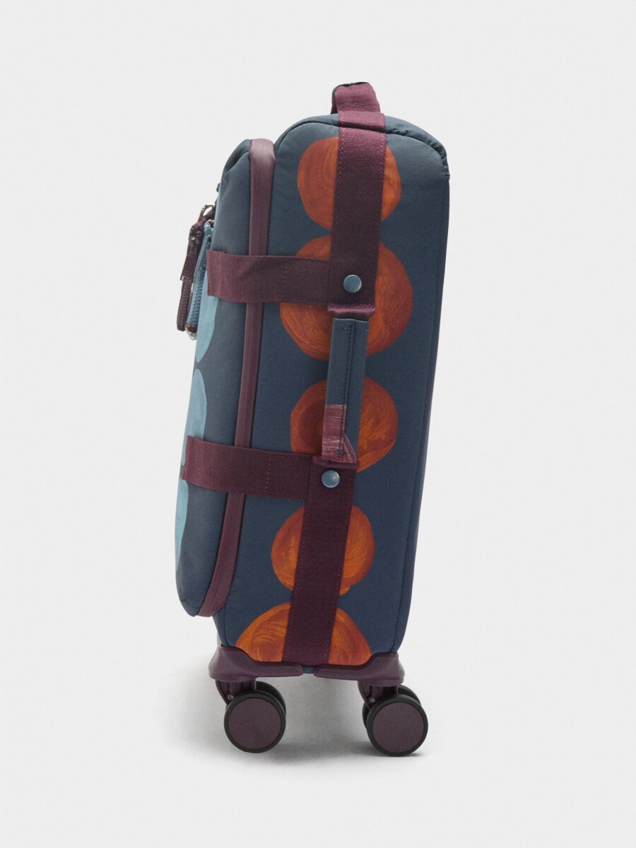 Maleta De Viaje Estampada De Nylon multicolor