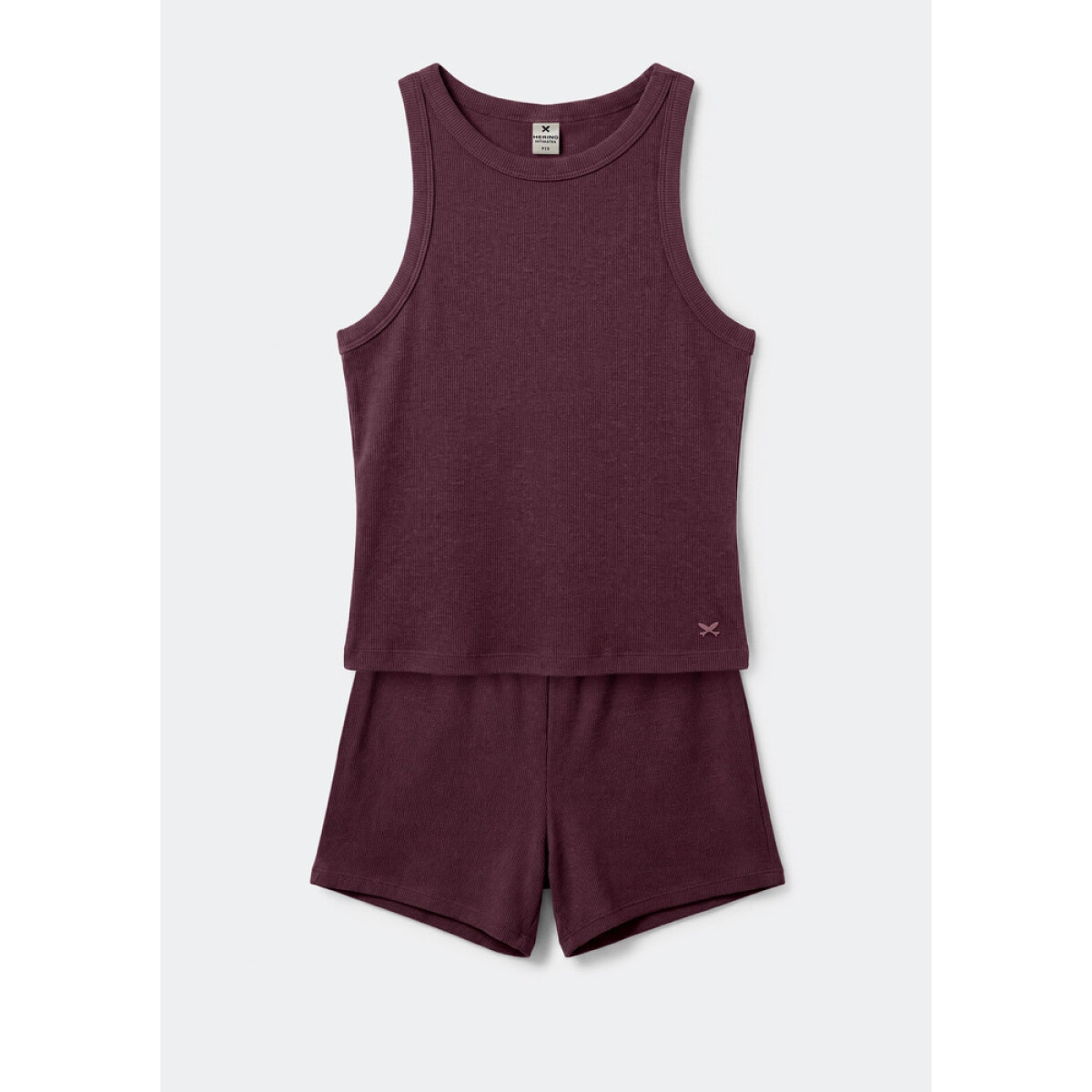 PIJAMA SM FEM - VERMELHO ESCURO 