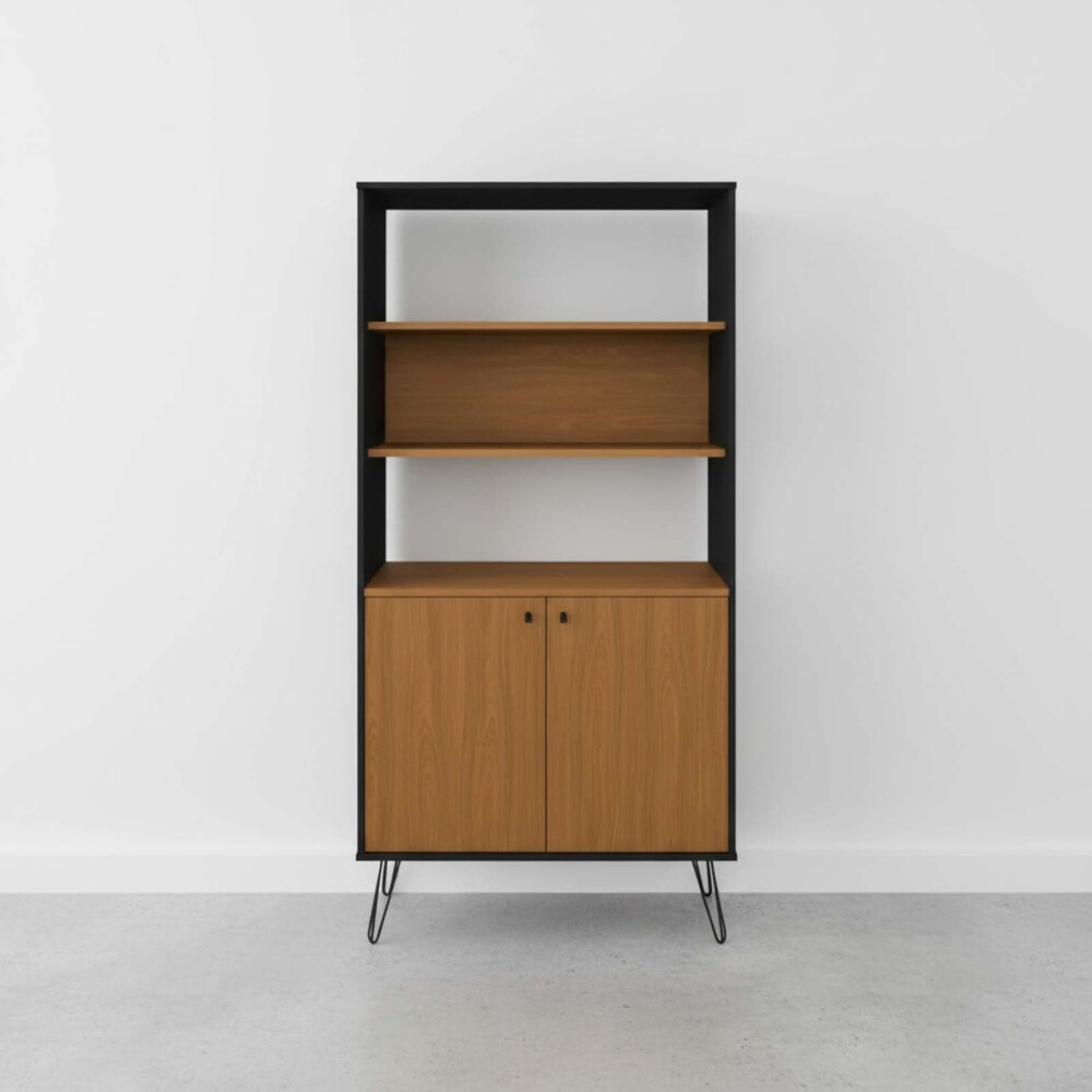 BIBLIOTECA MDF MARRON PLUS