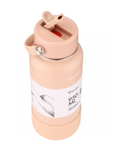 Botella Térmica con Pico 950mL. Rosado