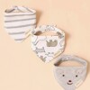 Set baberos bandana x3 raton gris