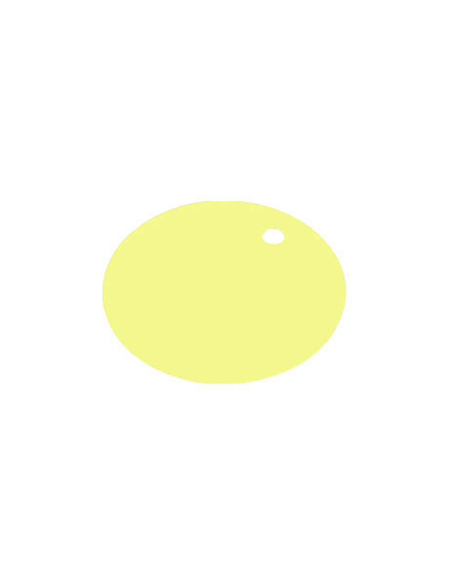 TAG COLGANTE CIRCULAR LISO 5 CMS - AMARILLO PASTEL 