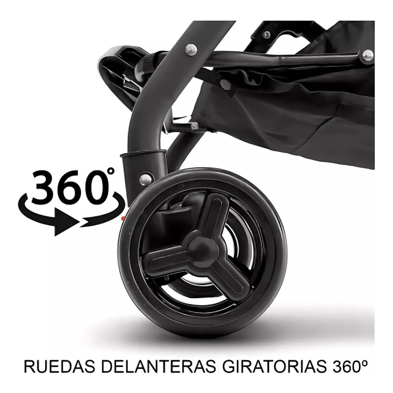 Coche Paragüitas Plegable 3 Posiciones Para Bebe Carriola Negro