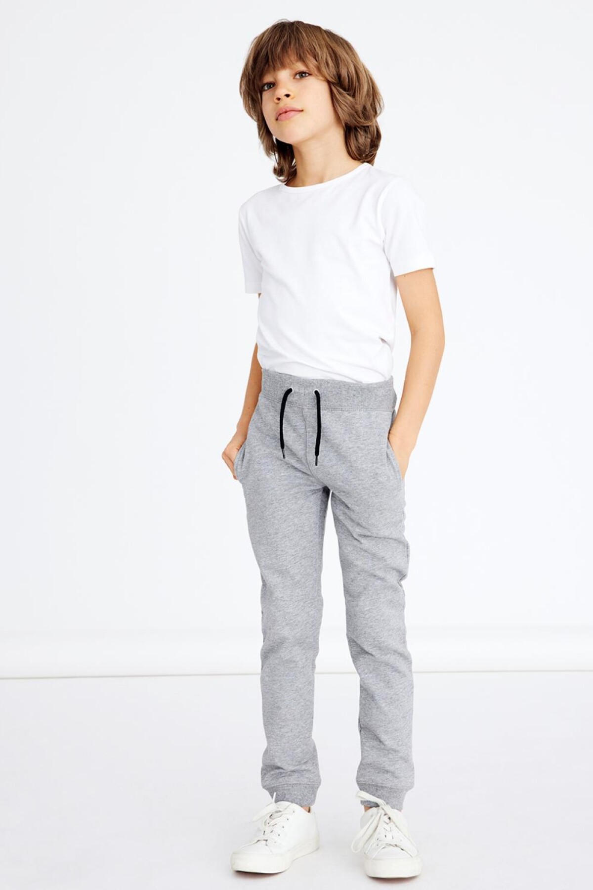 Pantalones de deporte de algodón orgánico para mujer Gris brezo