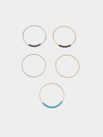 Set De Pulseras Con Esmalte multicolor