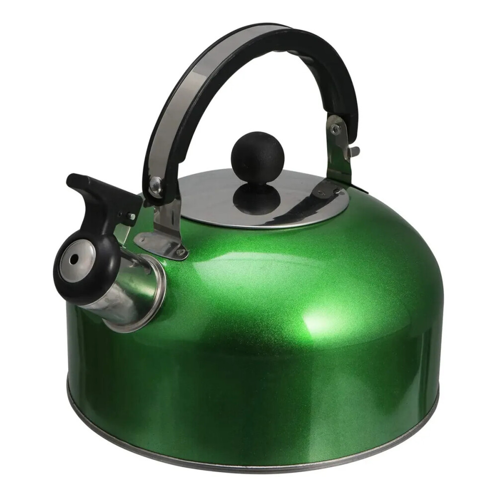 Caldera Pava de 3 Lts Acero Inoxidable De Colores VERDE