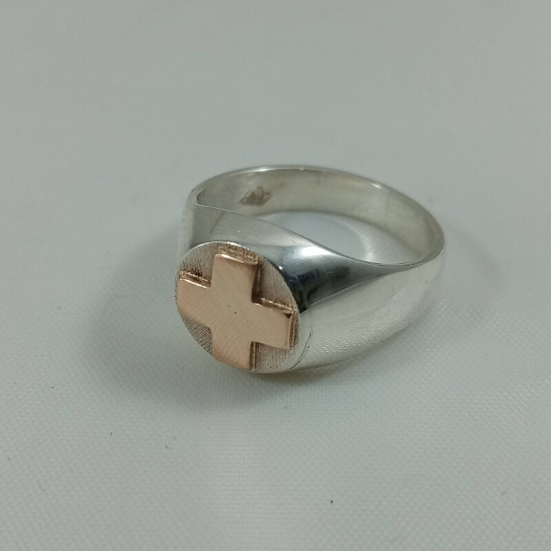 Anillo de profesión Enfermera/o en plata y oro Anillo de profesión Enfermera/o en plata y oro