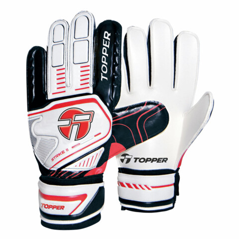 GUANTES LUVA TOPPER STRIKE II NEGRO BLANCO