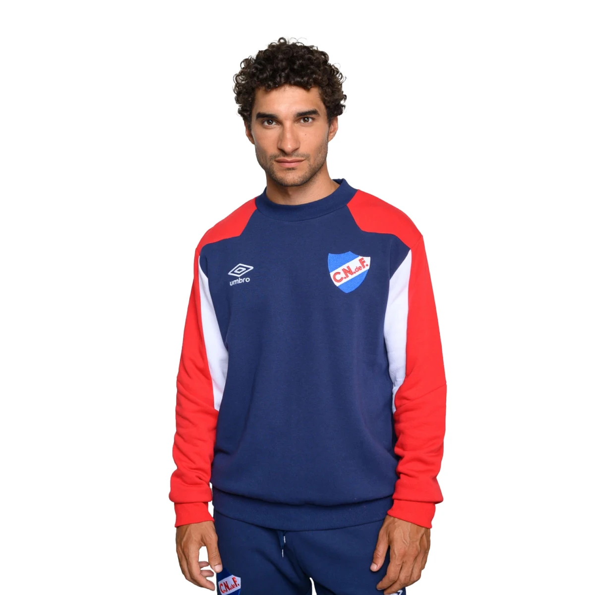 Buzo de Hombre Umbro Urbano Nacional - Azul Marino - Rojo - Blanco 