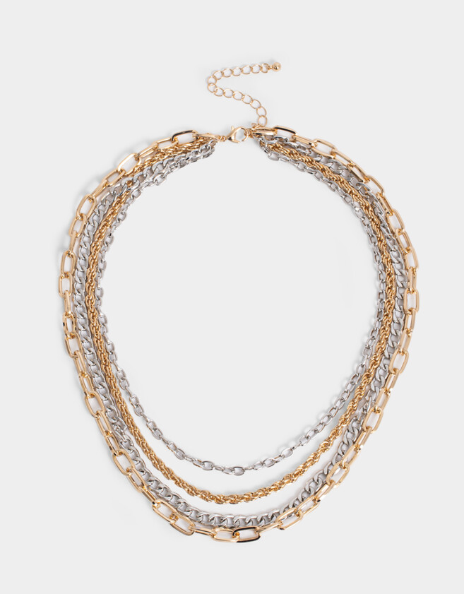 Collares Cortos Mix plaiting Set De Collares Cortos - Dorado