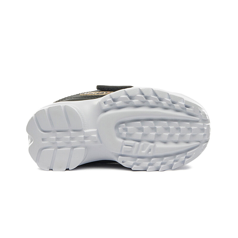 Championes Bebé Fila Disruptor con Velcro Negro-Beige