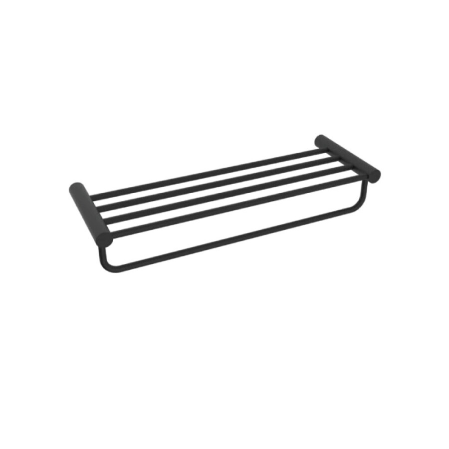 Toallero Con Repisa Black Matte Iex Toallero Con Repisa Black Matte Iex