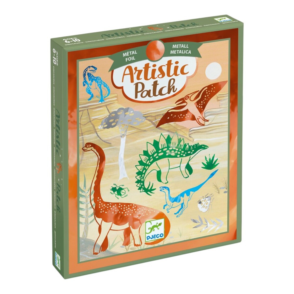 Kit Artistic Patch Dinosaurio Djeco 