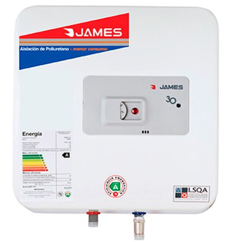 TERMOTANQUE JAMES 30 L ACERO Prisma N/A