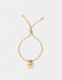 Pulseras Flexibles Acero quirúrgico Pulsera Flexible Acero Quirúrgico Con Dije - Dorado