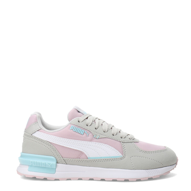 Championes de Niños Puma Graviton Rosado - Gris - Blanco