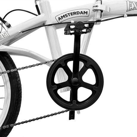 Bicicleta Plegable Expert Amsterdam Rodado 20 C/Cambios Varios Colores Blanco