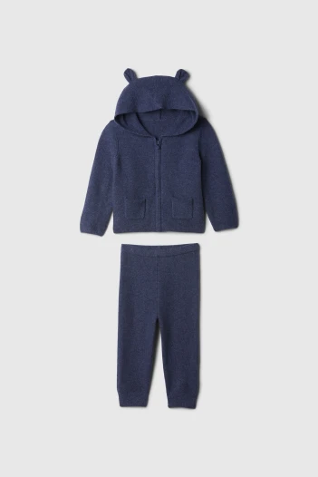 Set Cashsoft Canguro Y Pantalòn Bebé Navy Heather