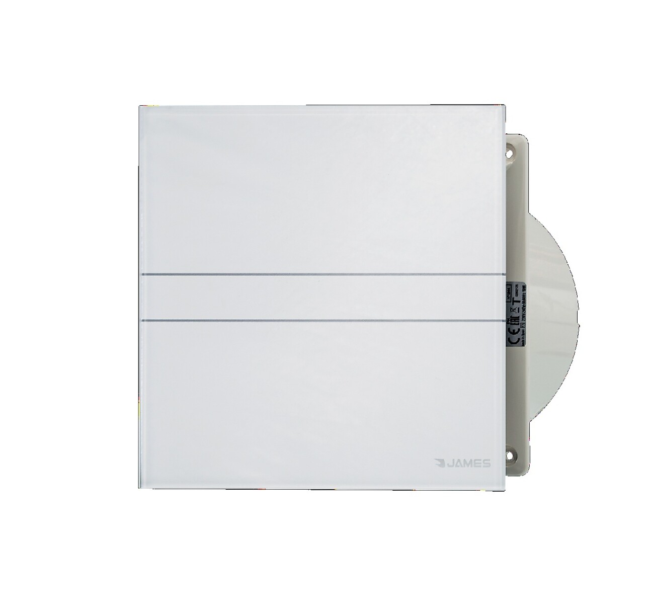 Extractor de Aire James EJ-100 VT - Frente de Vidrio Blanco 