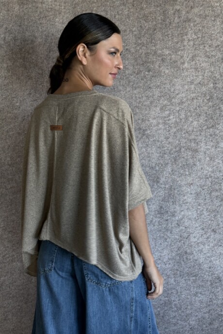Remera Lara Lanilla Beige melange