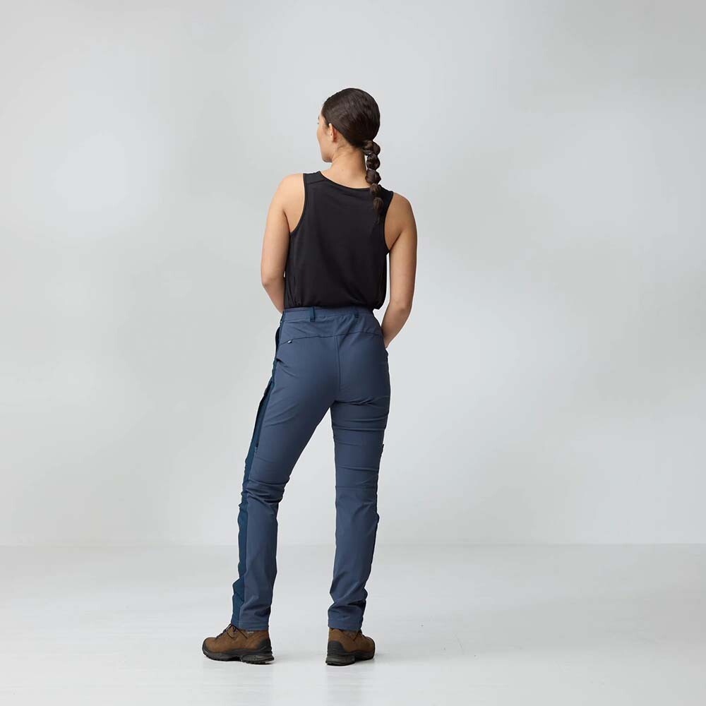 Pantalón Fjallraven Abisko Hybrid Trail Trs W Mujer Black