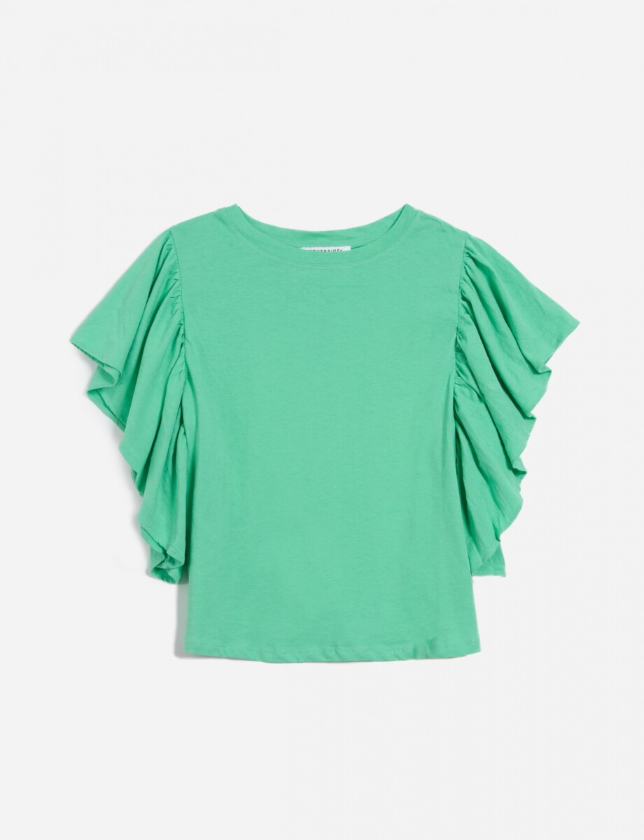 Remera con volados - VERDE 