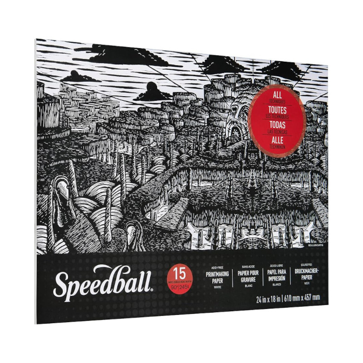 Block de papel para grabado 245g - SPEEDBALL - 61 x 45.7 cm 