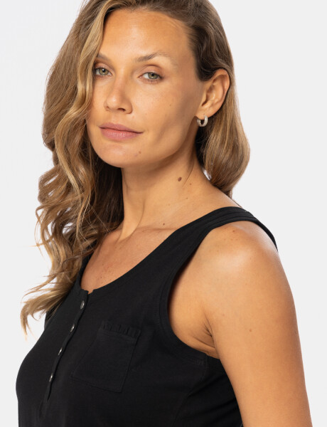 MUSCULOSA LISA Negro
