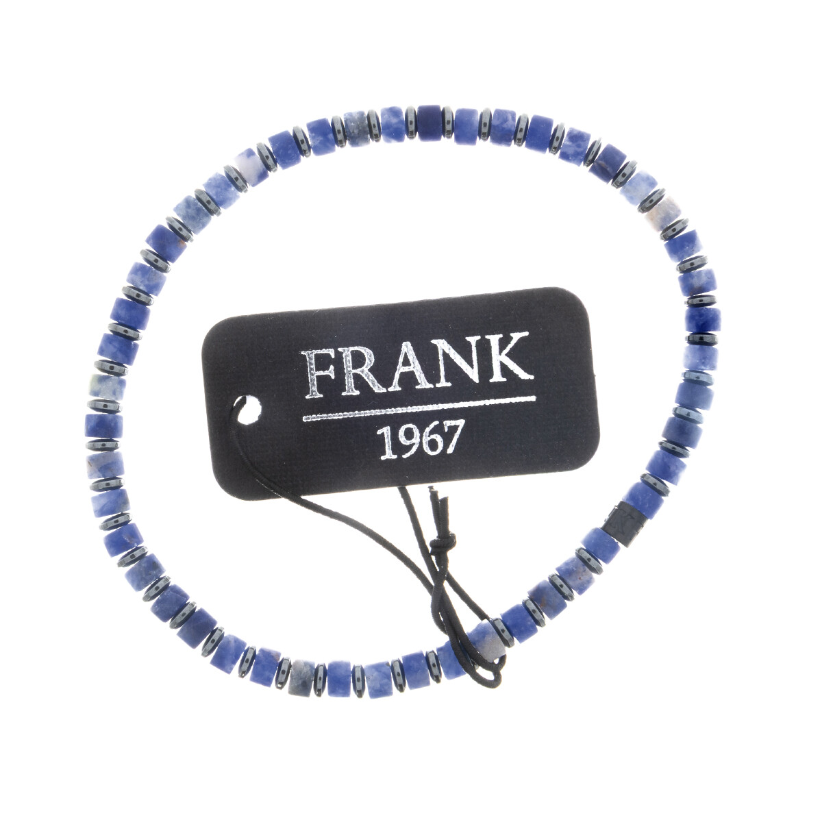 Pulsera de lapiz lázuli y hematite, FRANK. 