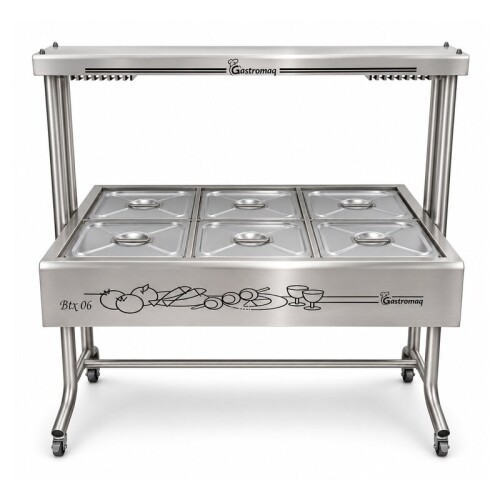 Buffetera de 6 Cubetas Gastromaq Buffetera de 6 Cubetas Gastromaq