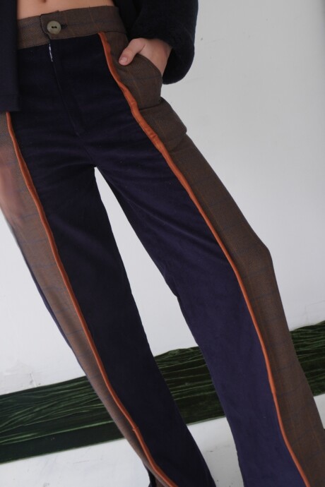 Tweed Pants Azul / Tweed Habano