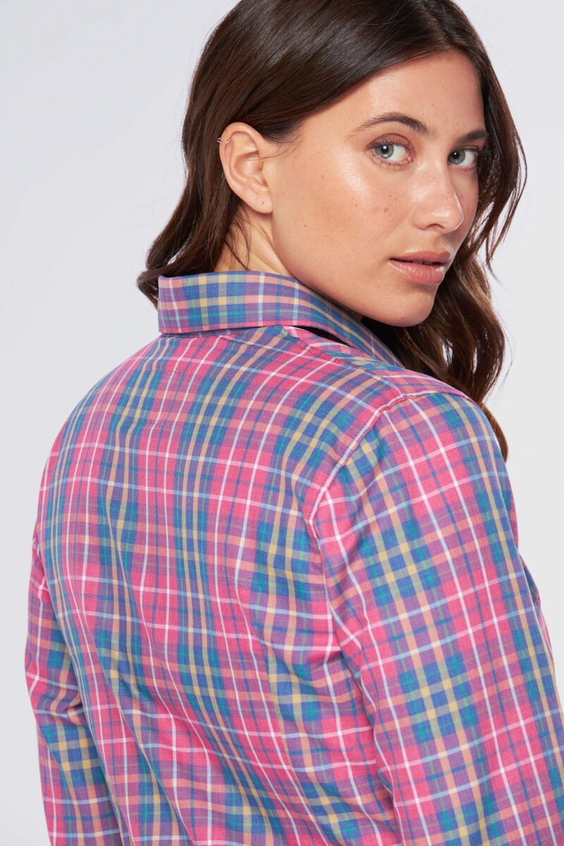 CAMISA CUADROS - Rosa 