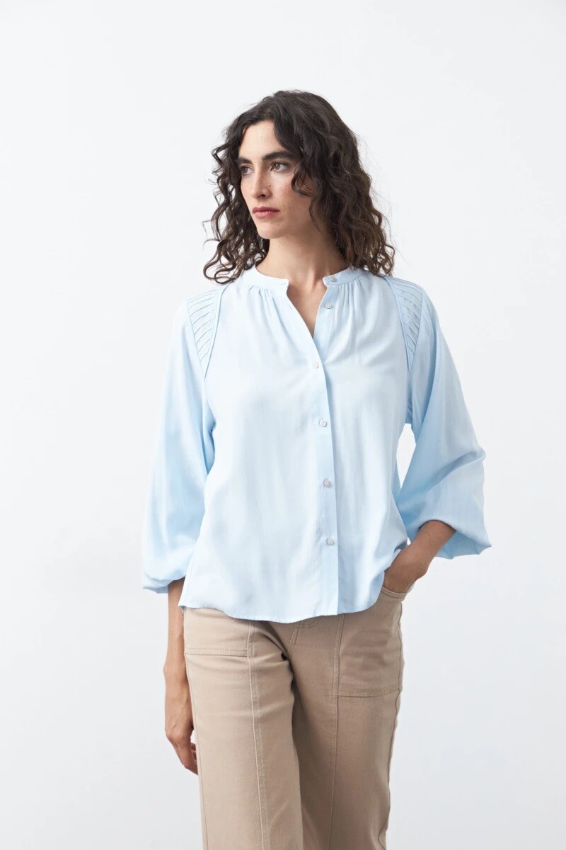 CAMISA D.CASSIN ONA - CELESTE 
