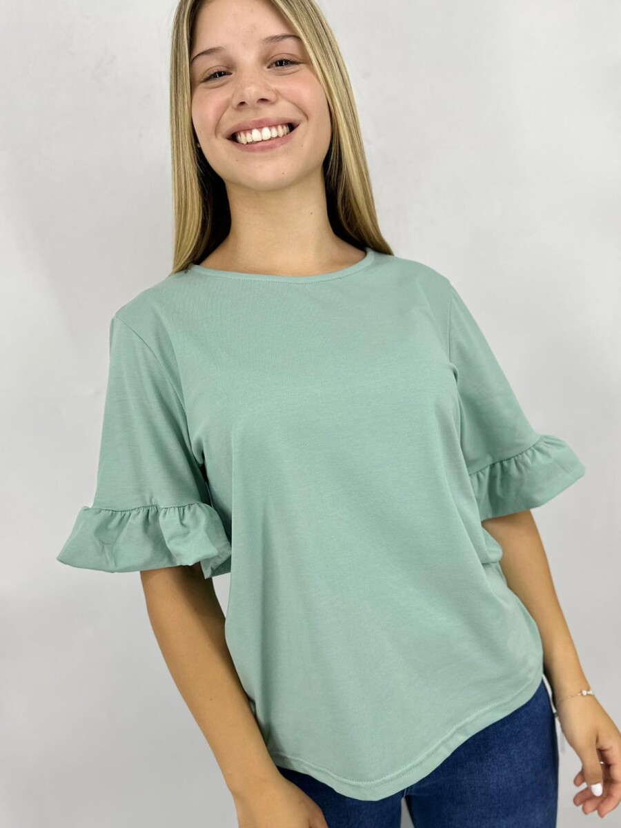 T-SHIRT SLOWLY S2404 - VERDE 