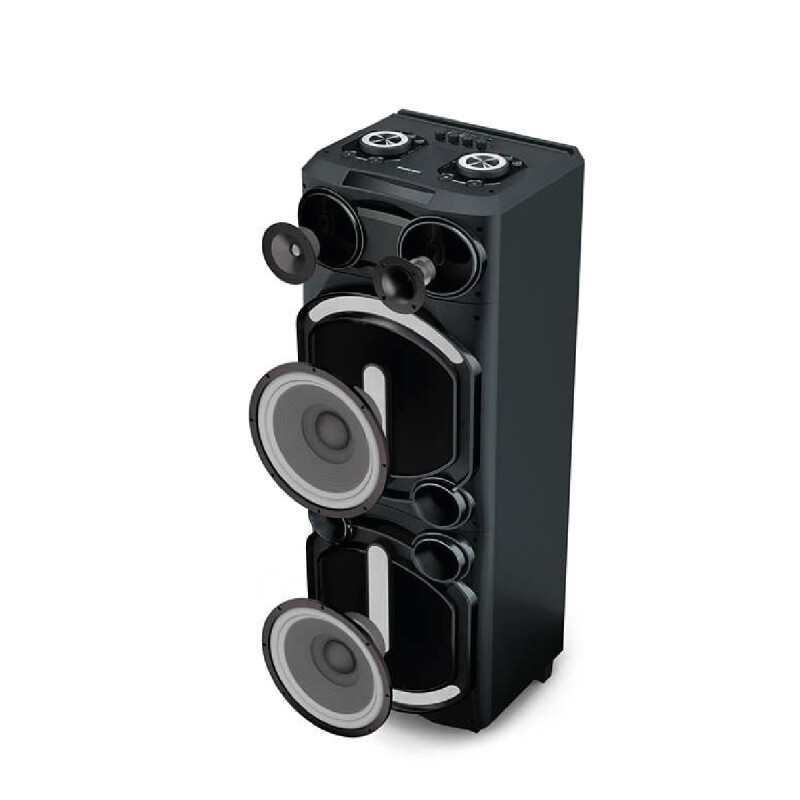 Torre de Sonido Bluetooth Philips Con luces y Radio Torre de Sonido Bluetooth Philips Con luces y Radio