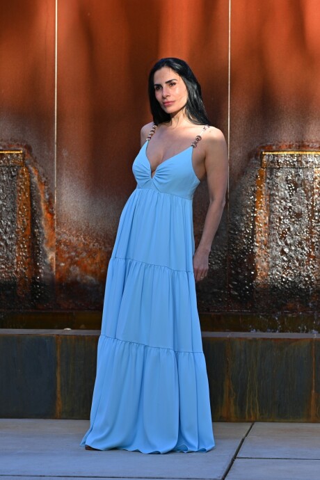 Vestido Oriana Celeste