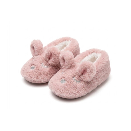 Pantuflas con corderito Conejito Rosado