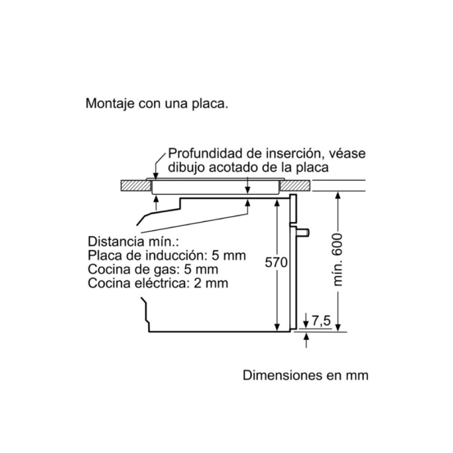Horno de empotrar Bosch Multifunción HBA512ES0 Horno de empotrar Bosch Multifunción HBA512ES0