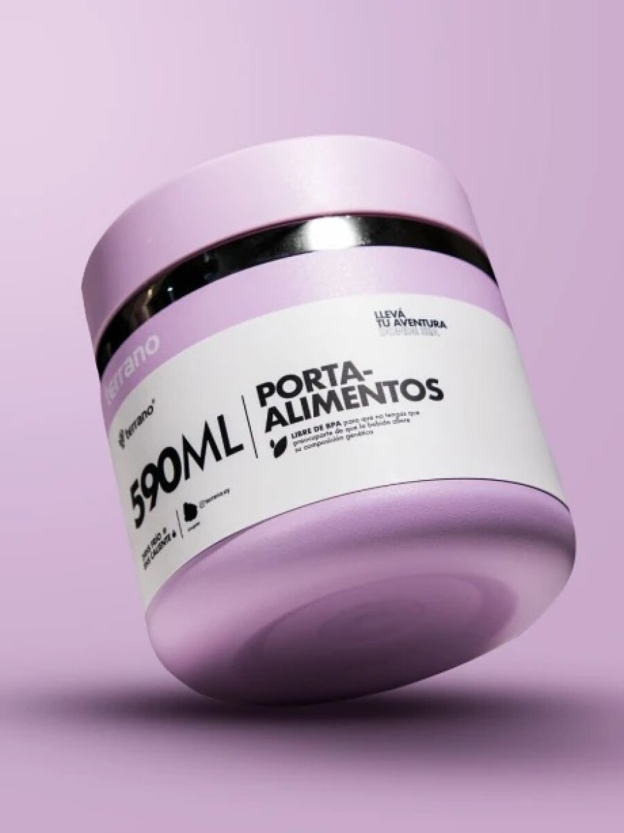 CONTENEDOR DE ALIMENTOS TERRANO 590ML - LILA 