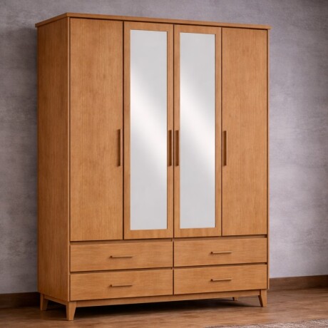 Ropero Prata 4 Puertas + 4 Cajones Natur U