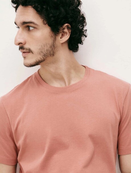 CAMISETA BÁSICA UNISSEX REGULAR WORLD ROSADO