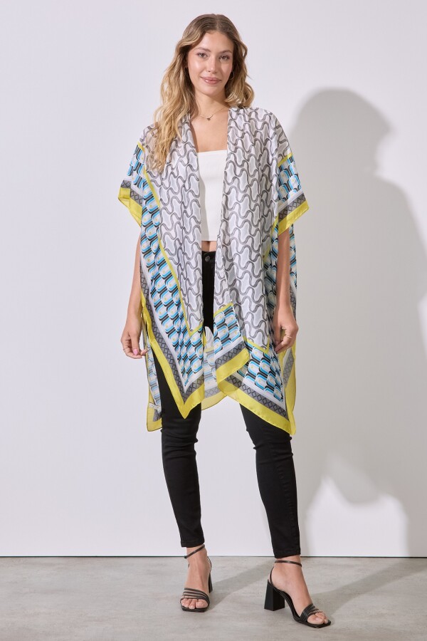 Kimono Printed MULTI/AMARILLO