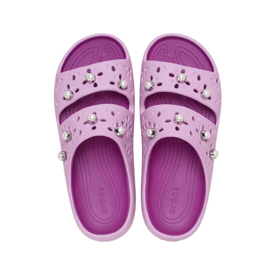 Floral Cut Out Elevated Sandal V2 - Unisex Hydrangea