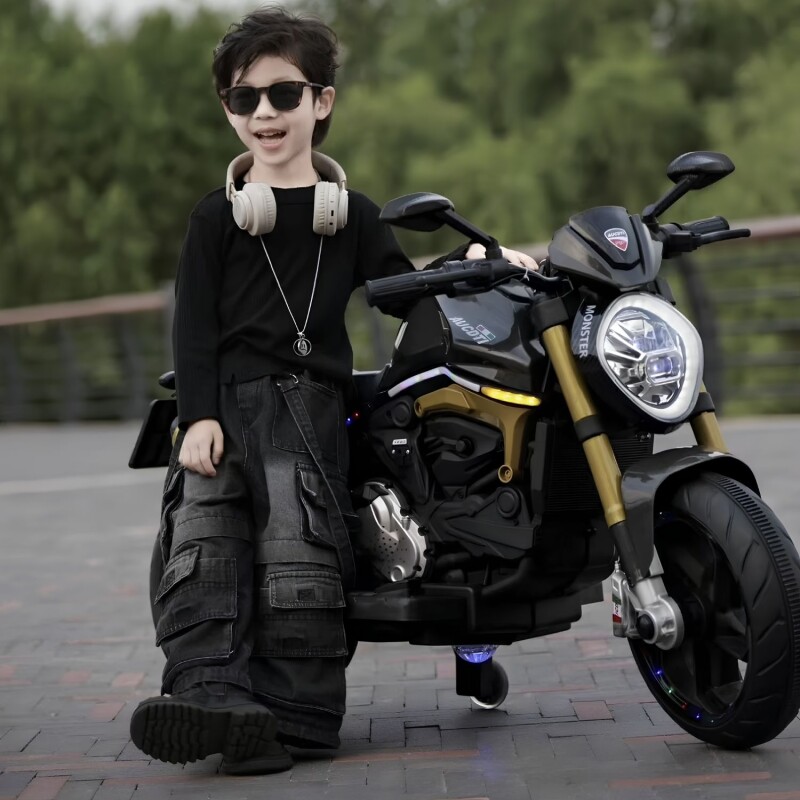 Moto a Batería Bebesit Monster 12 Volt Negro