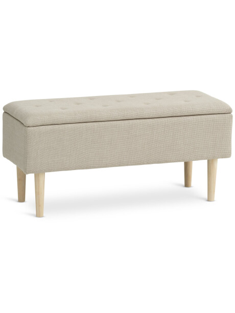 Banco BADSTED almacenaje tela beige/color roble Banco BADSTED almacenaje tela beige/color roble