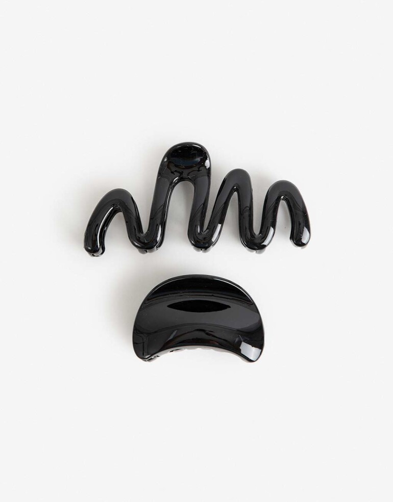 Broches Sets Glossy Set De Broches Glossy - Negro