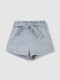 Pantalon De Micro Rayas Azul Claro